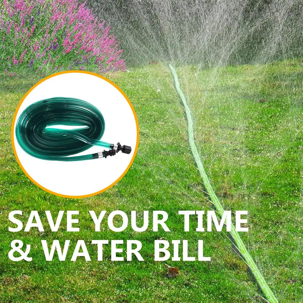 7.5m Sprinkler Soaker Hose Drip Hose Sprinkler High-strength PVC Garden Lawn Watering Irrigation Spray Hose Garden Irrigation