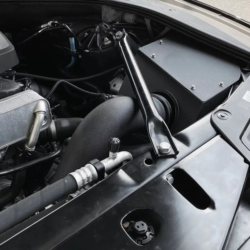 ل BMW 520i 528i F10 N20 2.0T 2012-2016 سيارة مدخل هواء بارد التحديثية عدة #6