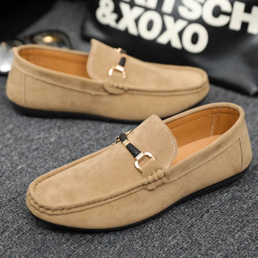 

Loafers Designer Shoes 2025 Trend Casual Sneakers Social Shoe Male Spring/Summer Dress Shoe Man Vulcanize Brown Flat Low Fashion