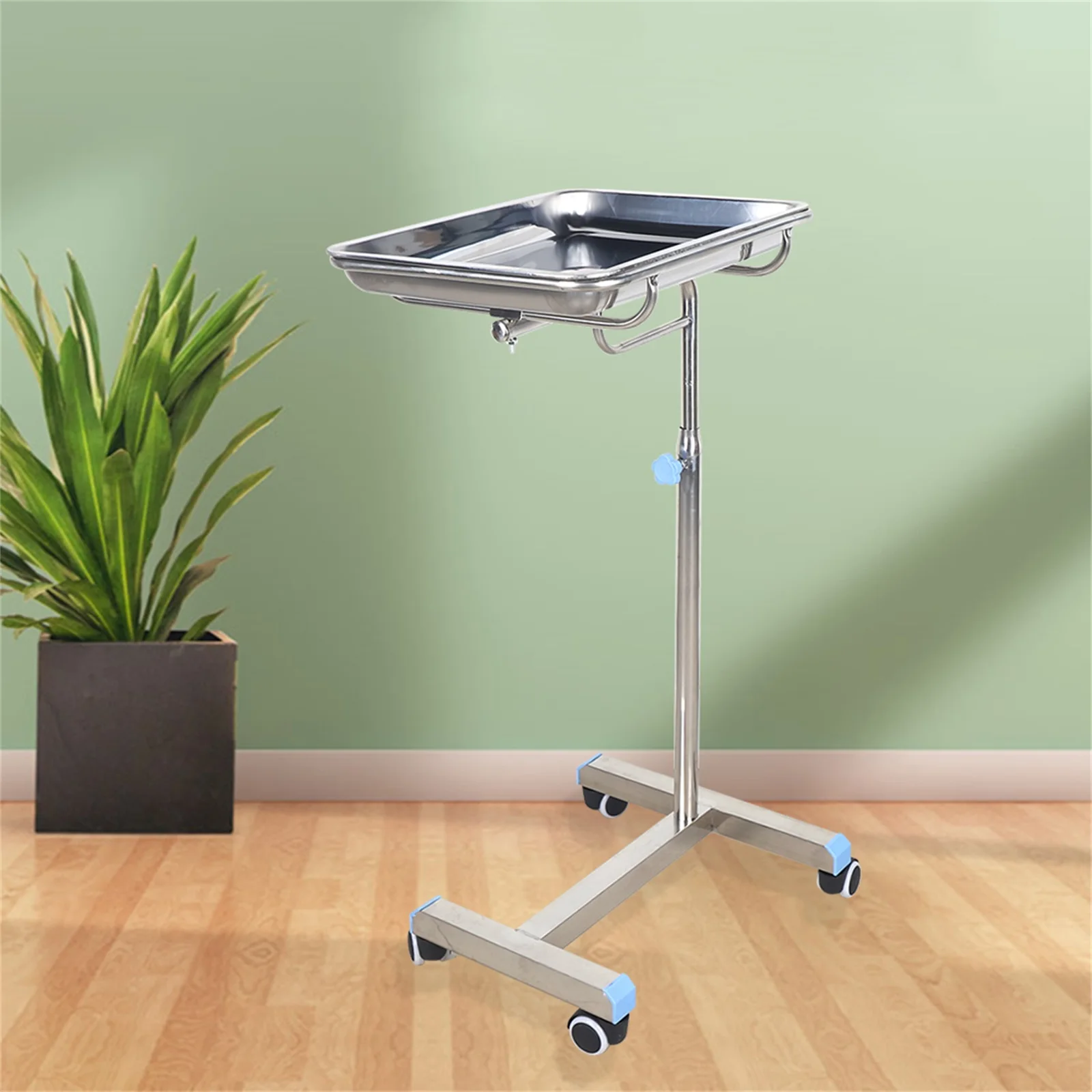 Beauty Salon Rolling Cart Tray Trolley Holder High-quality with Scroll Wheel Stainless Steel Mobile Cart Rack