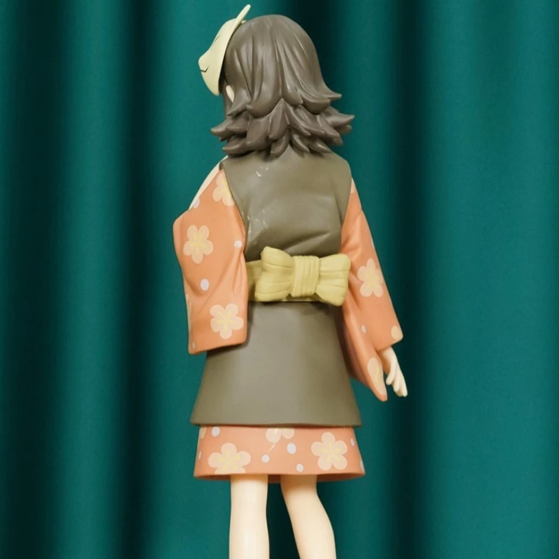 Bandai banpresto demon slayer makomo máscara equipamento de viagem ornamentos periféricos jogo na moda anime figura modelo decoração