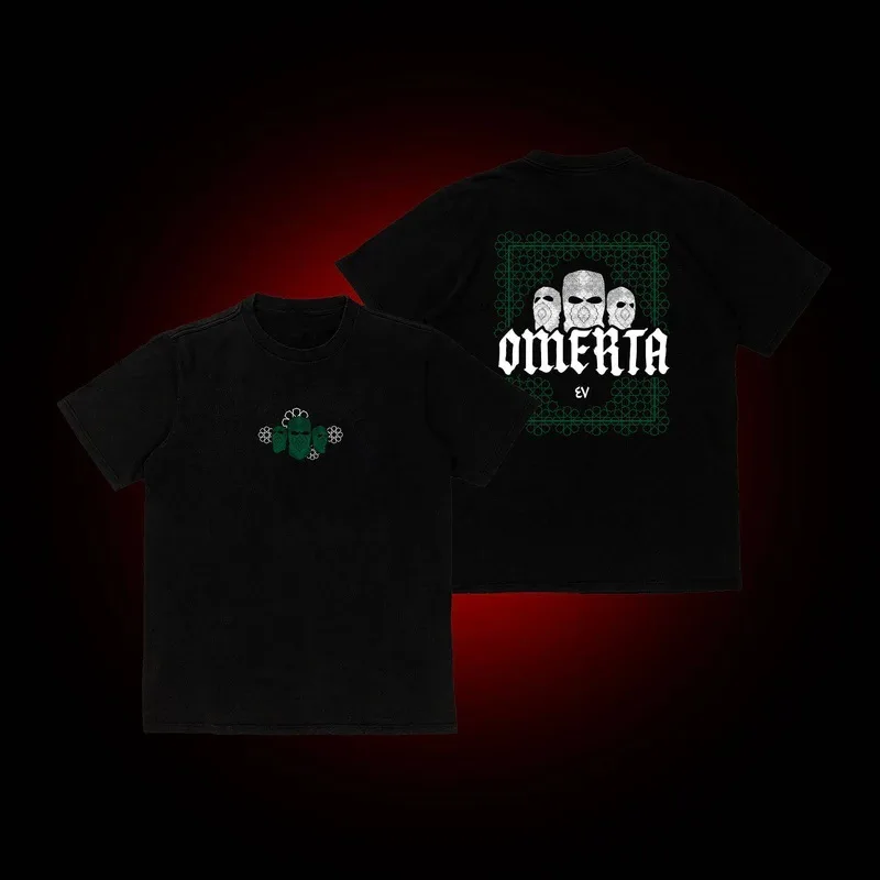 

Omerta 47 Printed Men's Loose Short Sleeve Crew Neck T-Shirt Both Men and Women Can Match Sports Fashion T-Shirt