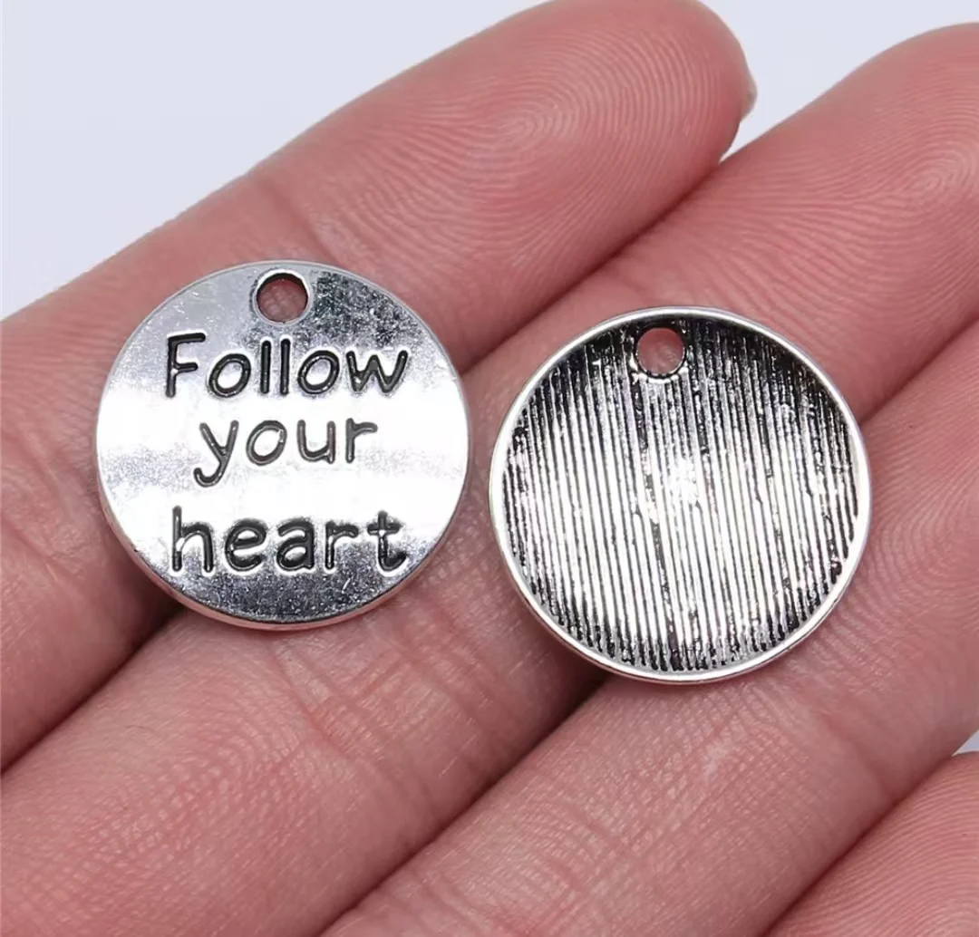 

20pcs 20x20mm Zinc alloy metal tibetan silver plated charm T0290 for jewelry making