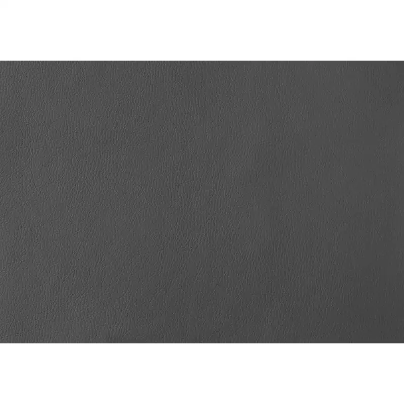 Set 2 Kursi Makan Berlapis Kain Kontemporer - Tampilan Kulit Abu-abu, Alas Logam Krom untuk Dapur dan Ruang Makan