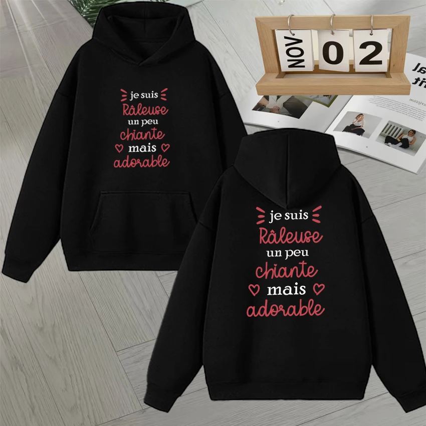 

2025 Fashion Autumn Winter Long sleeve Double Sided Print Sweatshirt Men Women Fleece Loose Casual Vintage Style Hoodies Unisex
