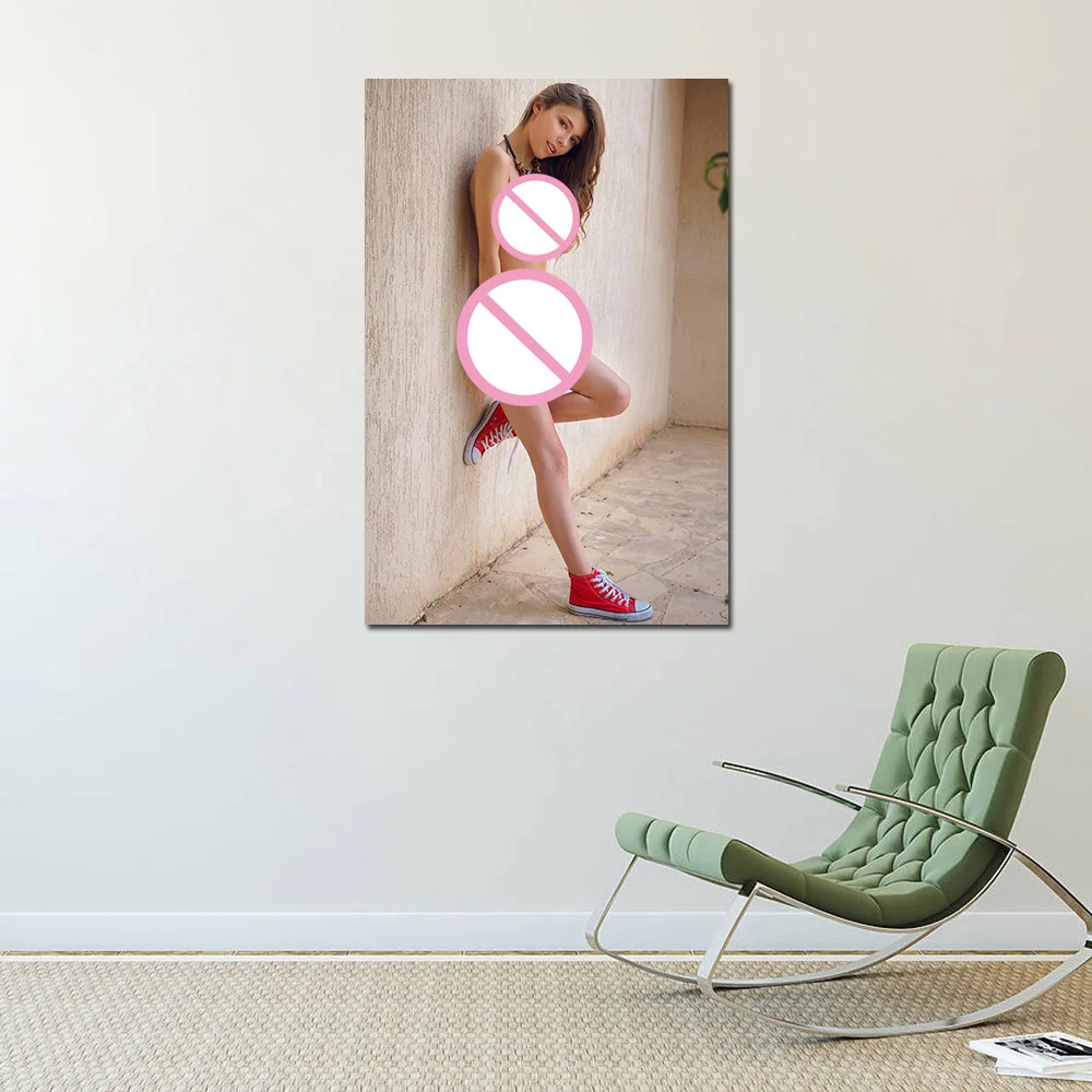 Slim Girl Canvas Painting Woman Posters and Prints Wall Art Pictures for Boy Bedroom Home Decor
