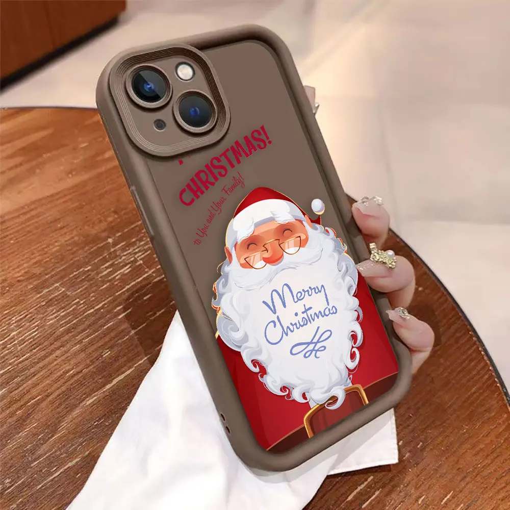 Christmas Santa Reindeer Phone Case For Redmi A1 NOTE 13 12 12S 11 11T 10 9 9S 8 PRO PLUS 4G 5G Silicone Case Funda Coque Shell