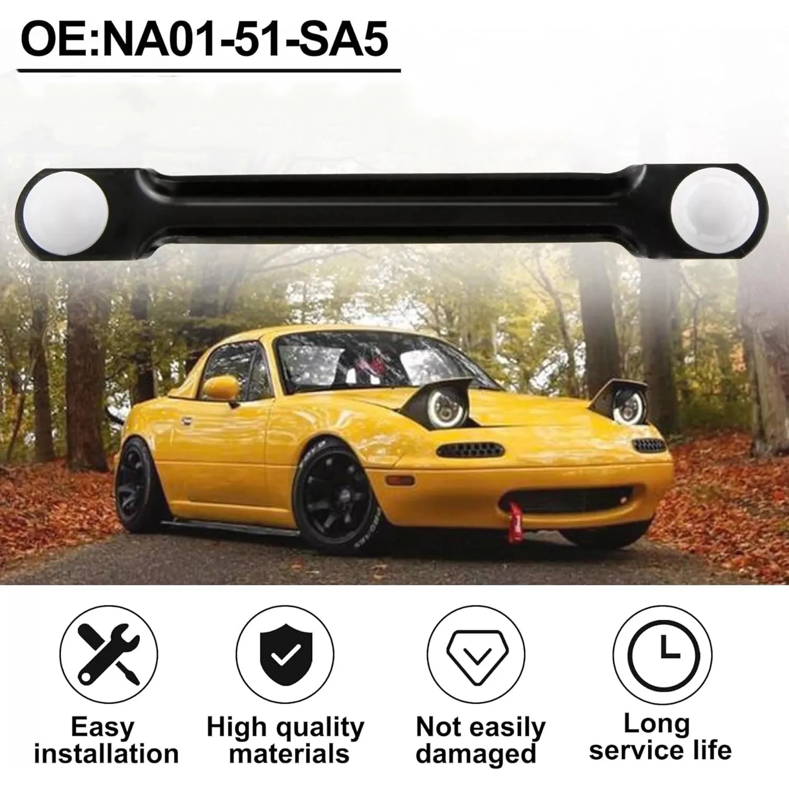 Link Rod Retrátil para Mazda Miata Lado do Passageiro Lâmpada do Farol Dianteiro do Carro Elevador do Motor Auto Acessório Na0151-sa5