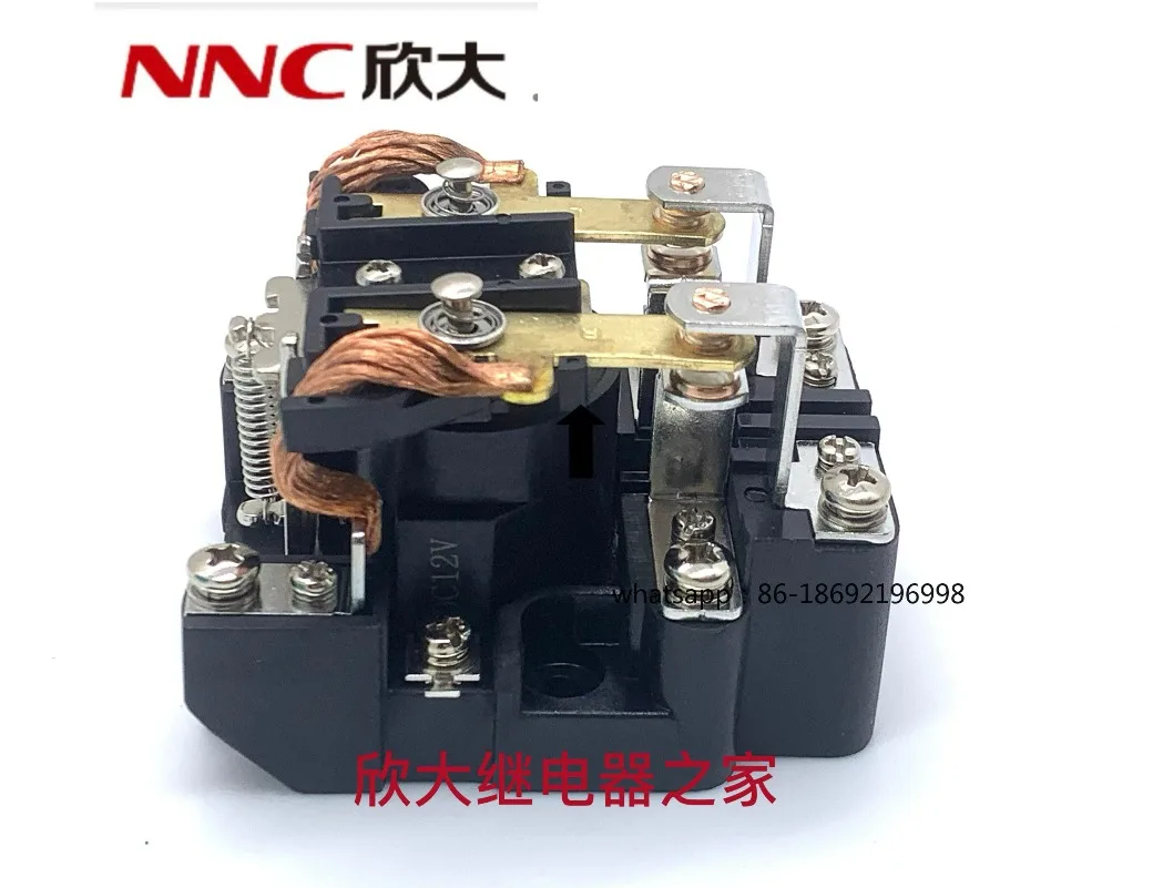 

Новое реле Xinda NNC71F-2Z 12В 24В высокой мощности, ток 80А, 2НО 2НЗ, JQX-62F (модель 2026 года)