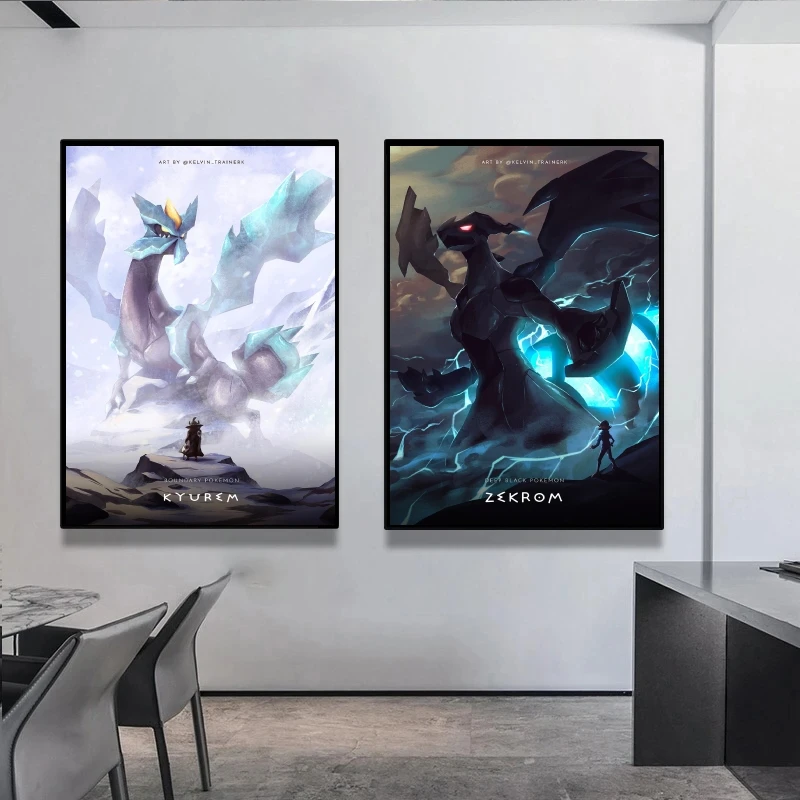 

Pokemon Anime Character Pictures Gifts Poster Home Modern Living Room Modular Painting Wall Stickers Prints and Prints Hanging