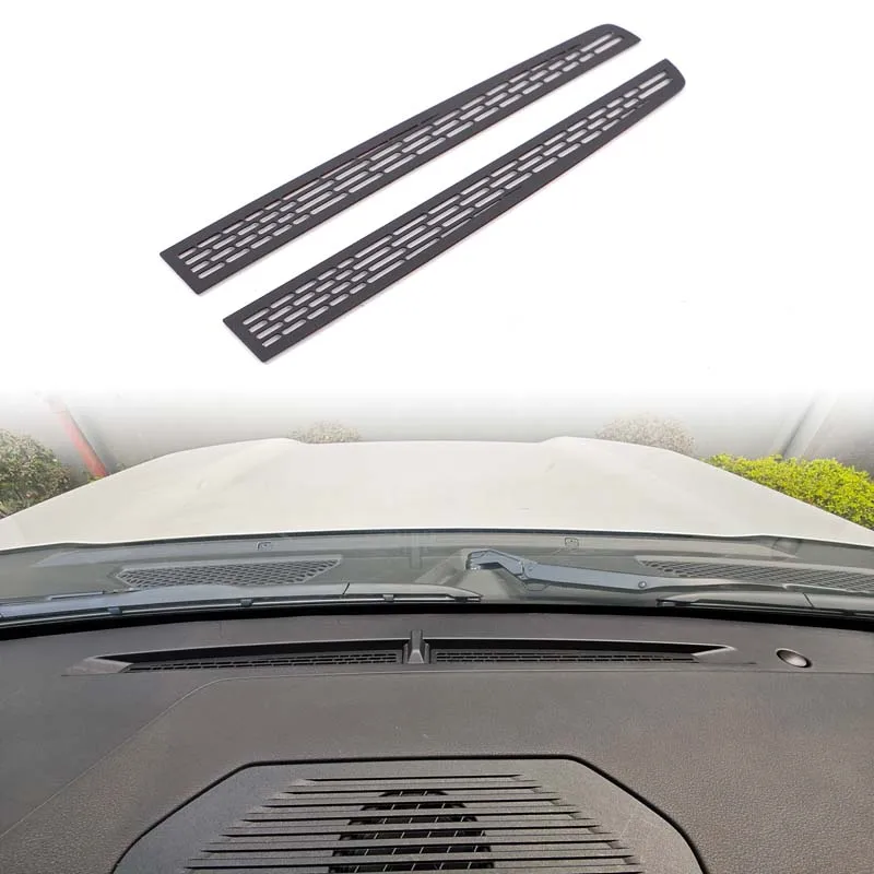 

2Pcs stainless steel For Toyota Land Cruiser Prado 250 LC250 2024+ car dashboard air outlet anti-blocking grille accessories