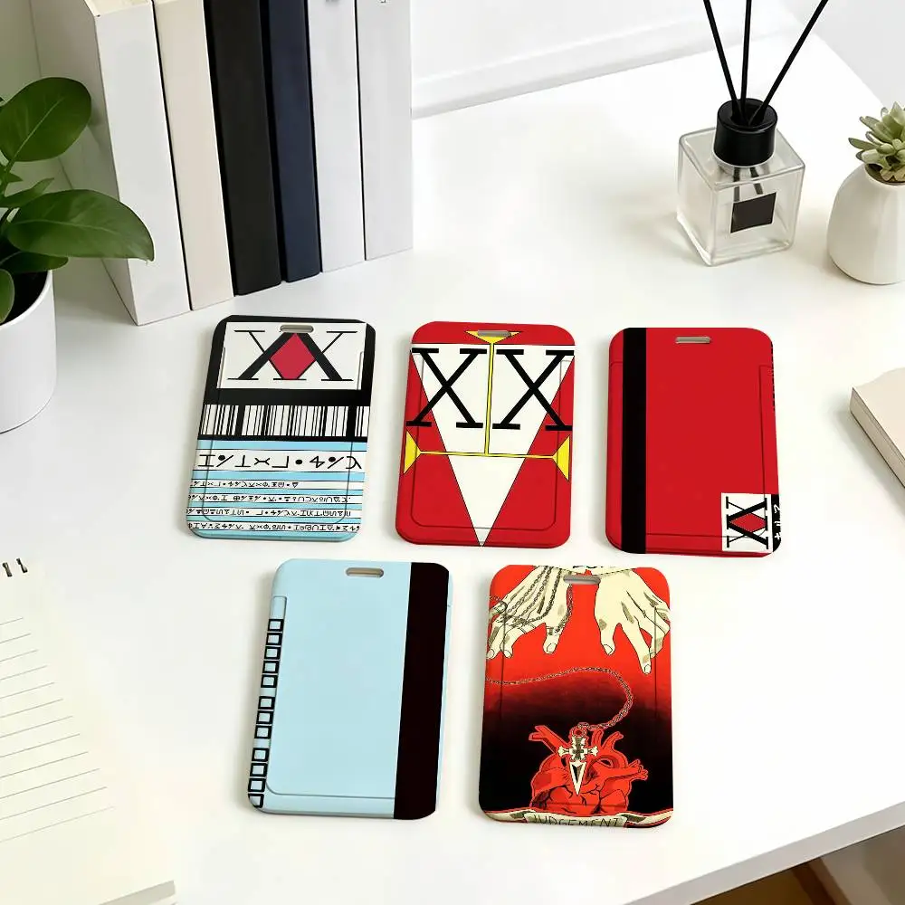 Comic HUNTER X HUNTER Cover Bag Corporate Business Work Name Badge Holders Uisex Credit Card  Bus Daily Commute ID Holder Case