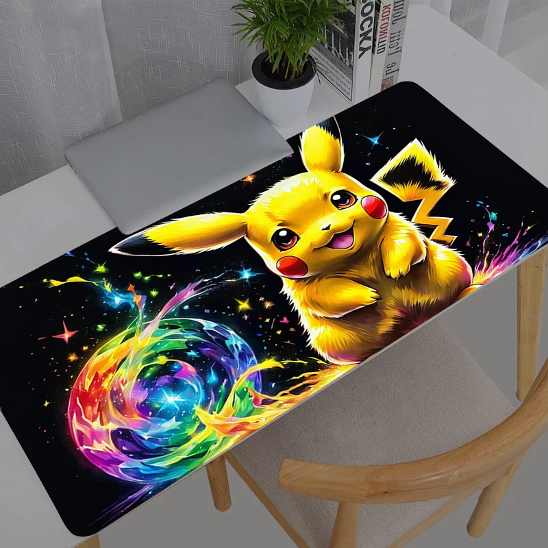Mouse Pad Gamer Pokemon Pikachu PC Computer Large 900x400 XXL Desk Mat Keyboard Anime Gaming Accessories Mousepad Carpet