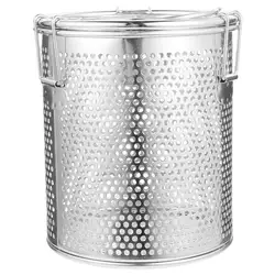 1Pc 304 Stainless Steel Seasoning Bag Gravy Soup Taste Spice Box Basket Brine Hot Pot Slag Separation mesh Colander Strainers