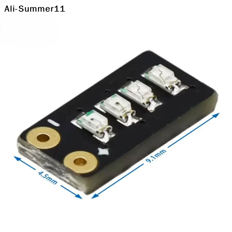 【NpA】【RZP】2Pcs 2026  Mini 3.7-4.2V Li-ion Battery Level Indicator 5x9.5mm 4-Level LED Display For 1S Pack