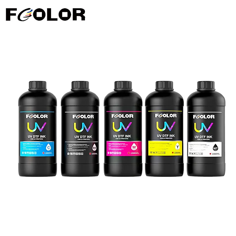 Fcolor-impresora UV lavable, Color vivo, Pnk, para Espon PXP600 Dx5 1400 L800 R290 R330 R1800, de cama plana