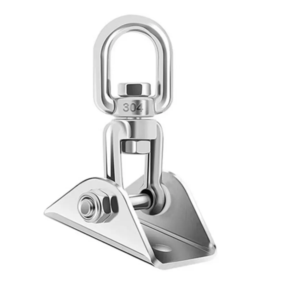 360 Rotate Swivel Load-bearing Hook Hanging Hardware Swing Accessories Hammock Fixing Plate Stainless Steel