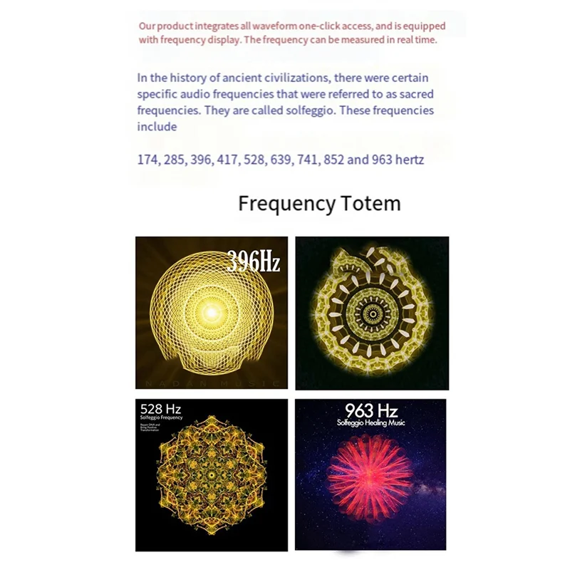 FFYY-Risonador de áudio de frequência ajustável 0,01-99999Hz DC 5V Gerador de ressonância de onda Schumann