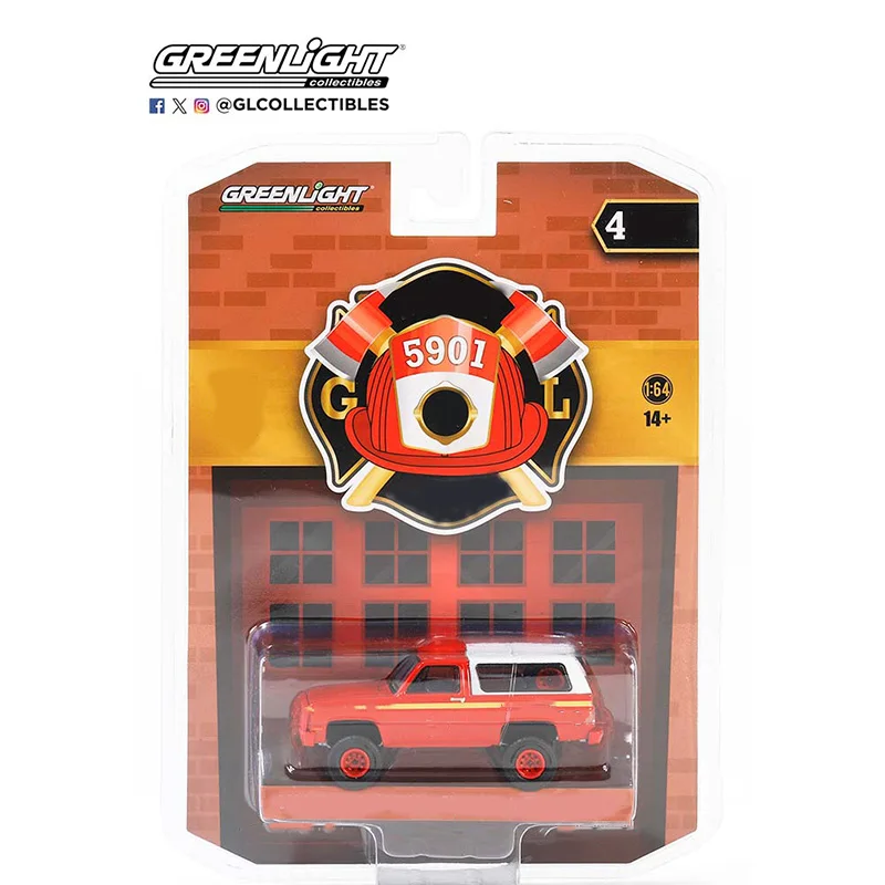 

Green Light 1:64 Fire Rescue Series Fire CaptainAlloy Car Models Collectibles Children's Gift