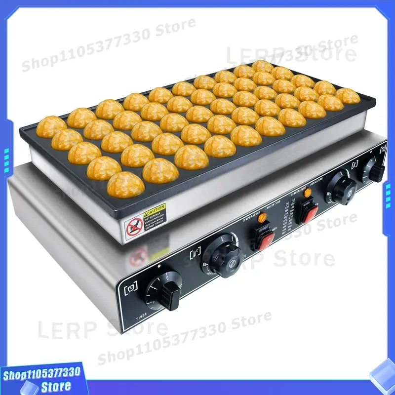 Commercial 50 Hole Round Muffin Maker Heart Shaped Waffle Stove For Morning Tea Dessert Shop Coffee Scone Baker Nonstick Pan