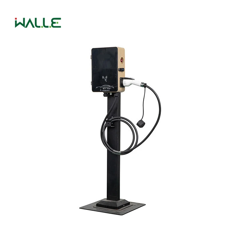 Type 2 Plug Factory European 7KW 14KW Wallbox IP54 Home AC EV Charger Leakage Protection EV Charging Station