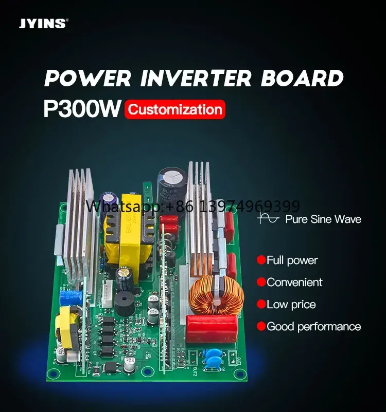 Dc 12v to Ac 220v 300w Pcb Assembly Power Inverter Circuit Board Pcba Pure Sine Wave Inverter Pcb Board