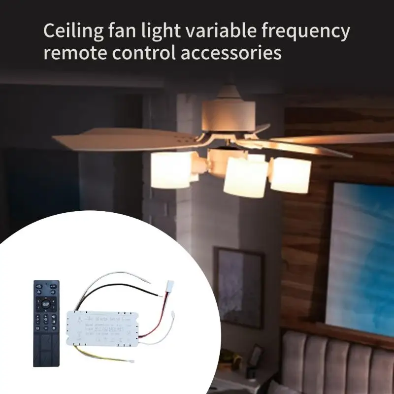 2025 Nouveau contrôleur d'éclairage ventilateur plafond invisible avec vitesse réglable à distance sans fil