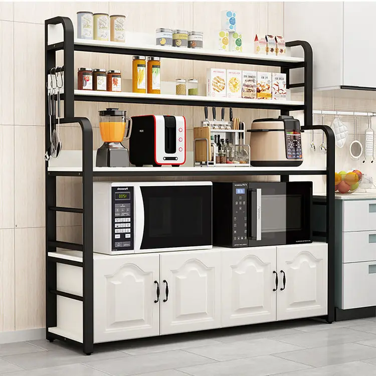 

Kitchen, Shelf, Floor, Multi-layer, Storage, Microwave, Oven, Seasoning, Household