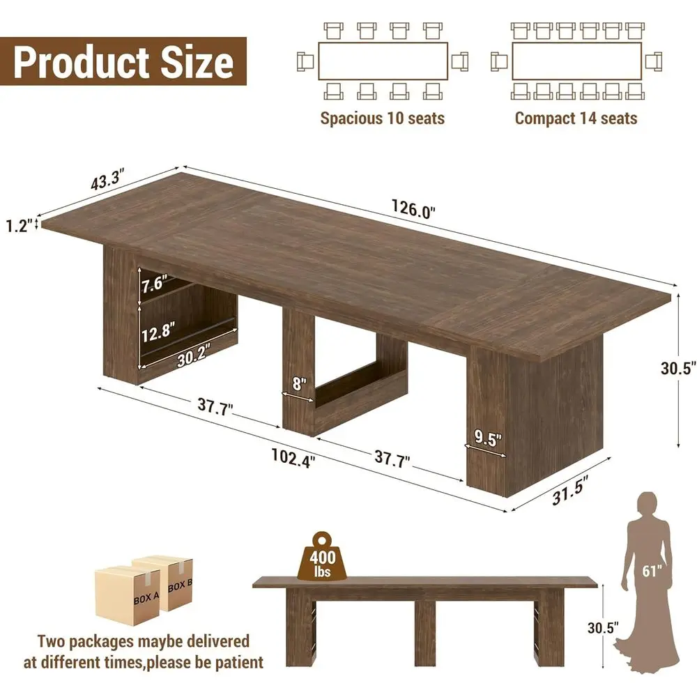 126Recular Extra LarDining Tale w/Storaor 8 10 12 14,10.5 t ern armLong Wooden Kitchen Tales,-Century,Doule Pedestal aor Kitchen