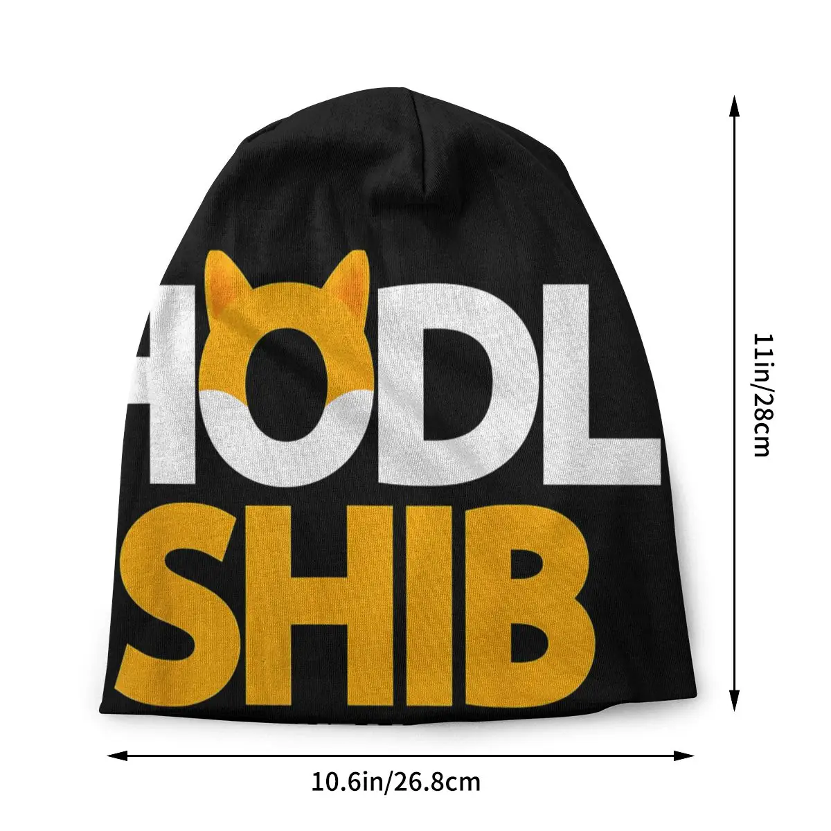 Cryptocurrency Skullies Beanies Outdoor Hats Shiba Inu Coin Hodl Shib Thin Bonnet Special Caps Men Women's Earmuffs