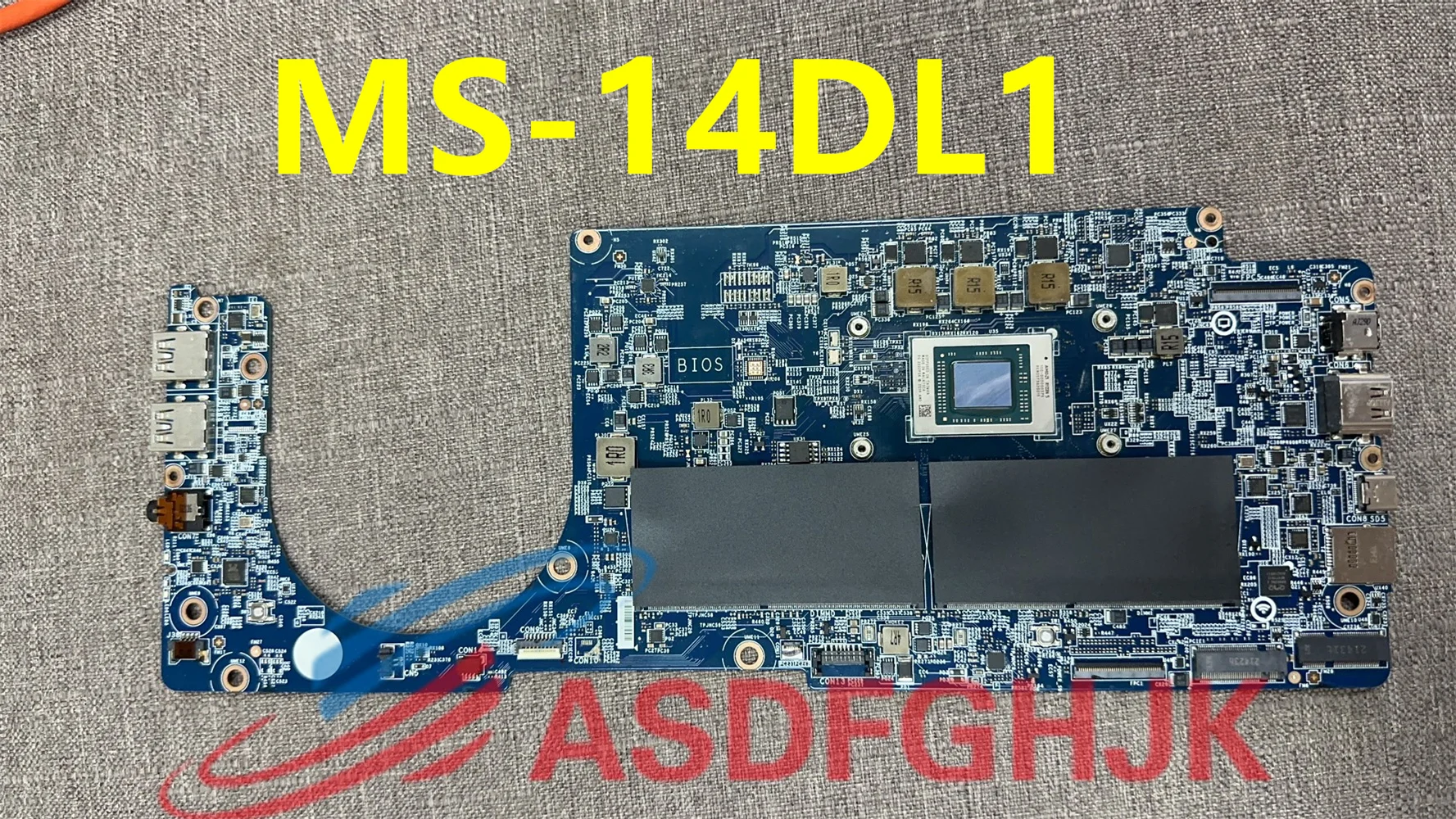 

Original applicable to MSI MS-14DL laptop motherboard MS-14DL1 VER: 2.0 100-000000375(R5-5500U)CPU test OK shipped