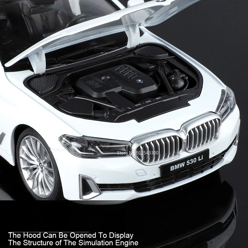 كبير 1:18 530Li XDrive 500K سيارة رياضية لعبة مجسمة سبيكة دييكاست الأبواب مفتوحة امتصاص الصدمات المركبات ديكور المنزل الحلي