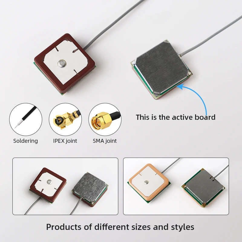 50 PCS High-Gain GPS Ceramic Module Active Positioning 18*18 Ceramic Antenna Vertical Polarization RoHS Compliant GNSS GPS