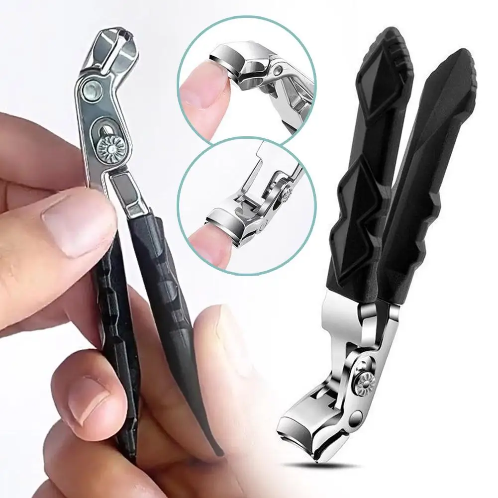 Breite Backenöffnung, Anti-Schrägnägel, schräger Nagelknipser, gebogener Zehennagelknipser für dicke Nägel, A5C3