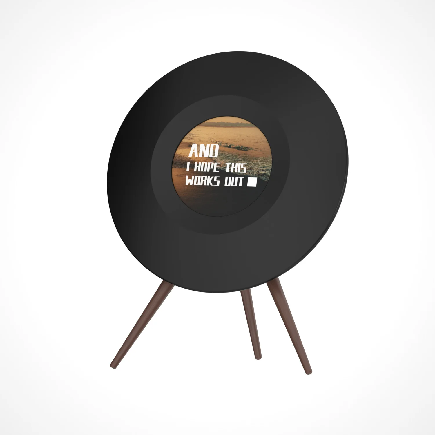 Home high power with screen suspension lyrics display bluetooth speaker, can replace the background cover