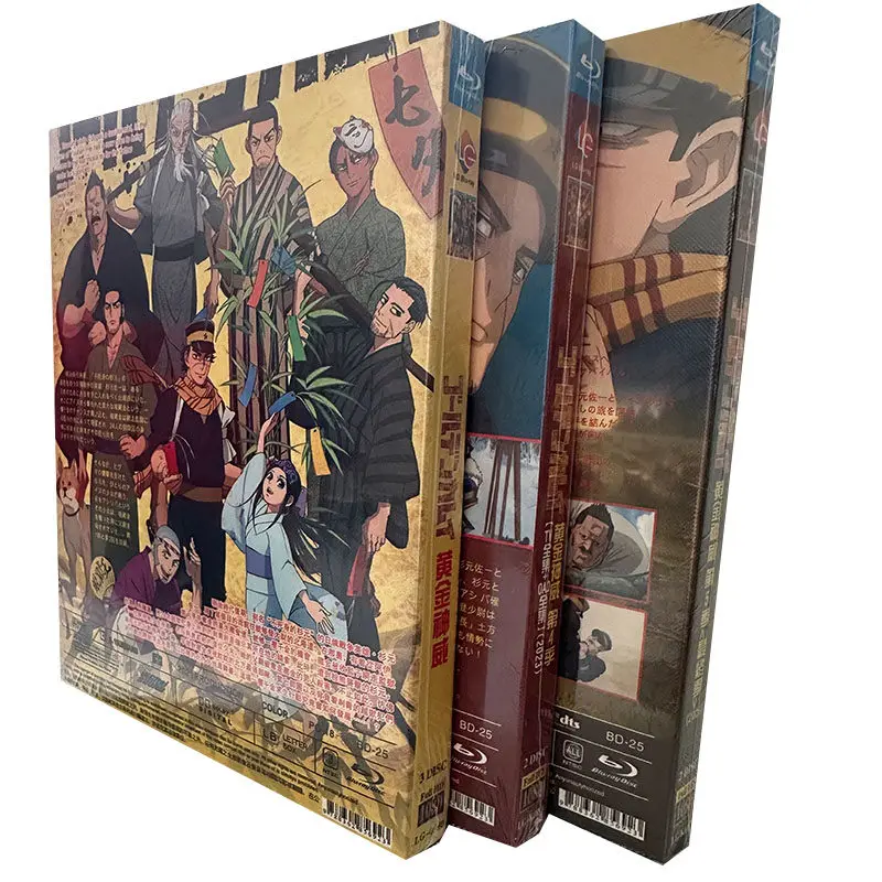 BD Blu-ray High Definition Anime Golden Kamuy Seasons 1 to 5 7 Disc Box Set