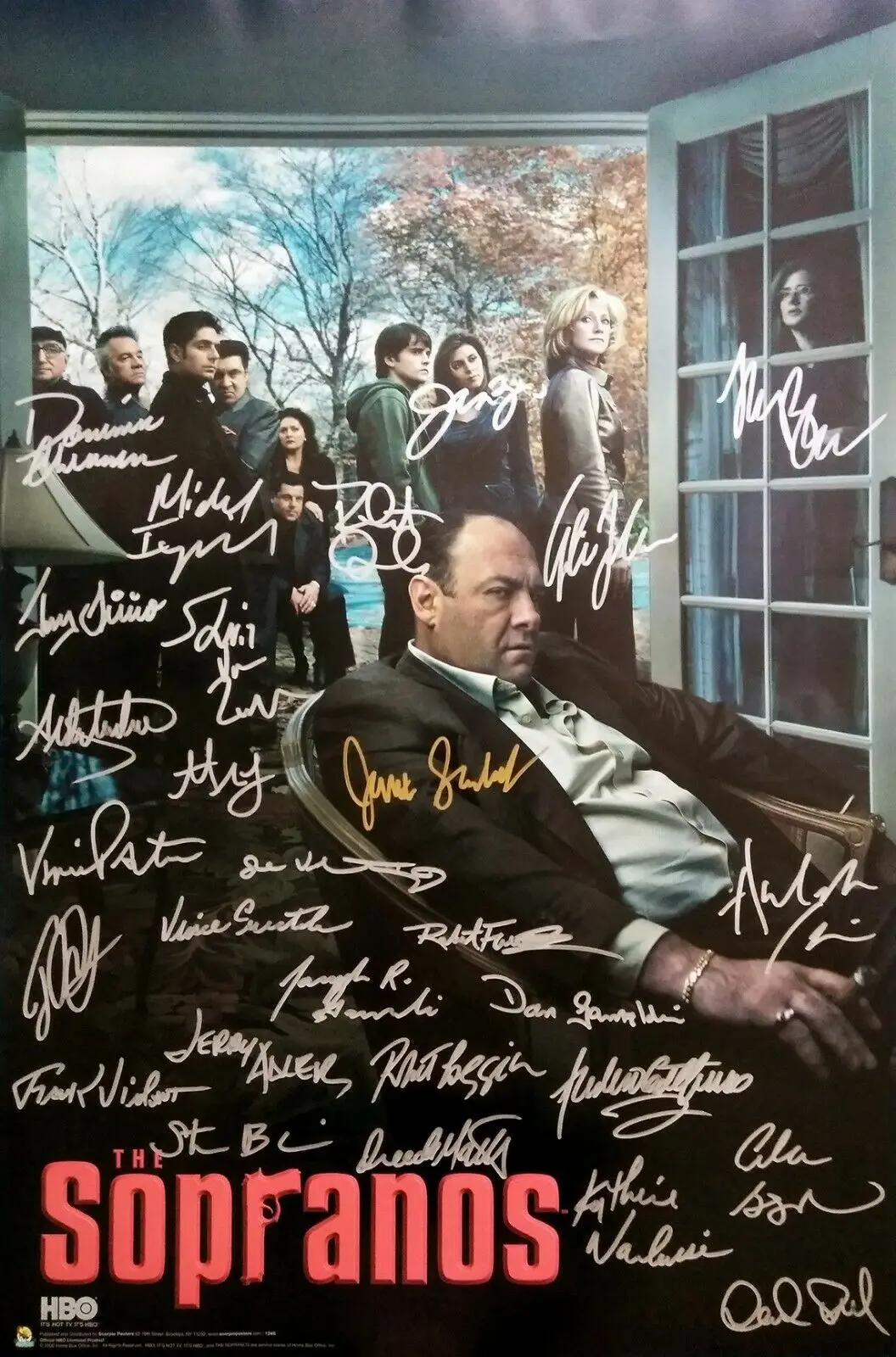 SOPRANOS FINAL SEASON Movie Signed Art print Silk poster Home Wall Decor