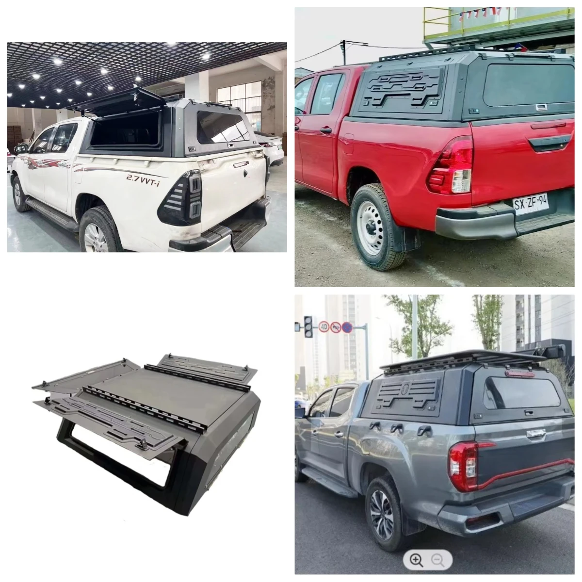 

Tailored Sizes Anti Rusted Waterproof Aluminum Canopy for HILUX Tonneau Cover Modify Upgrade Hard Top Camper Shell