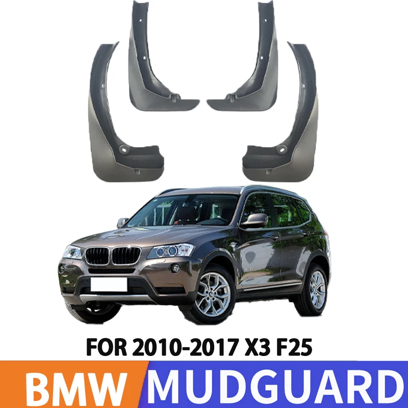 For BMW Series 10-17 BMW X3 F25 Car Tire Fender Splash Wound Front and Rear Wheel Fenders 4pcs