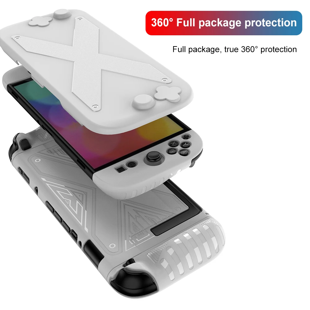 حافظة من البولي يوريثان + PC غطاء مقبض مريح مضاد للسقوط غطاء حماية مضيف شل لنينتندو لملحقات وحدة التحكم Switch 2 #3
