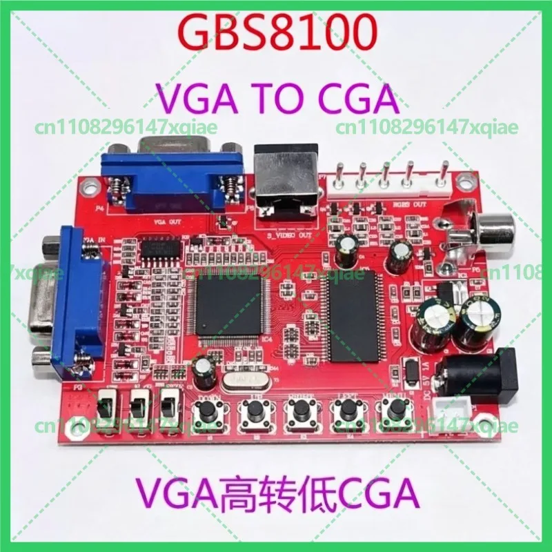 New For GBS8100 Video Converter Card High To Low Resolution VGA To CGA CVBS Arcade Gaming Signal Conversion Board