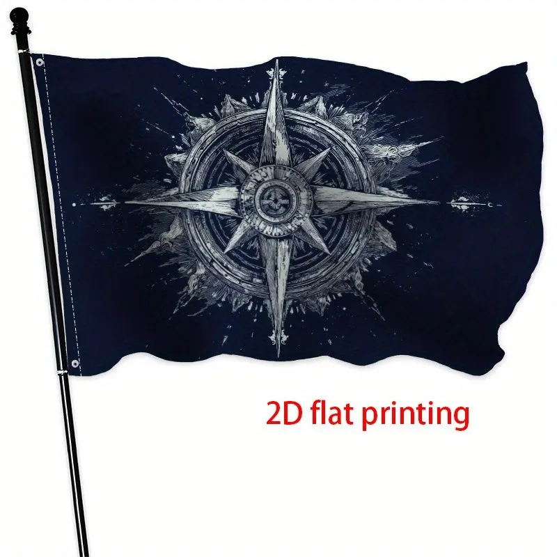 Compass Wind Rose Nautical Theme Garden Flag Durable All Season Outdoor Decor Lawn Ornament