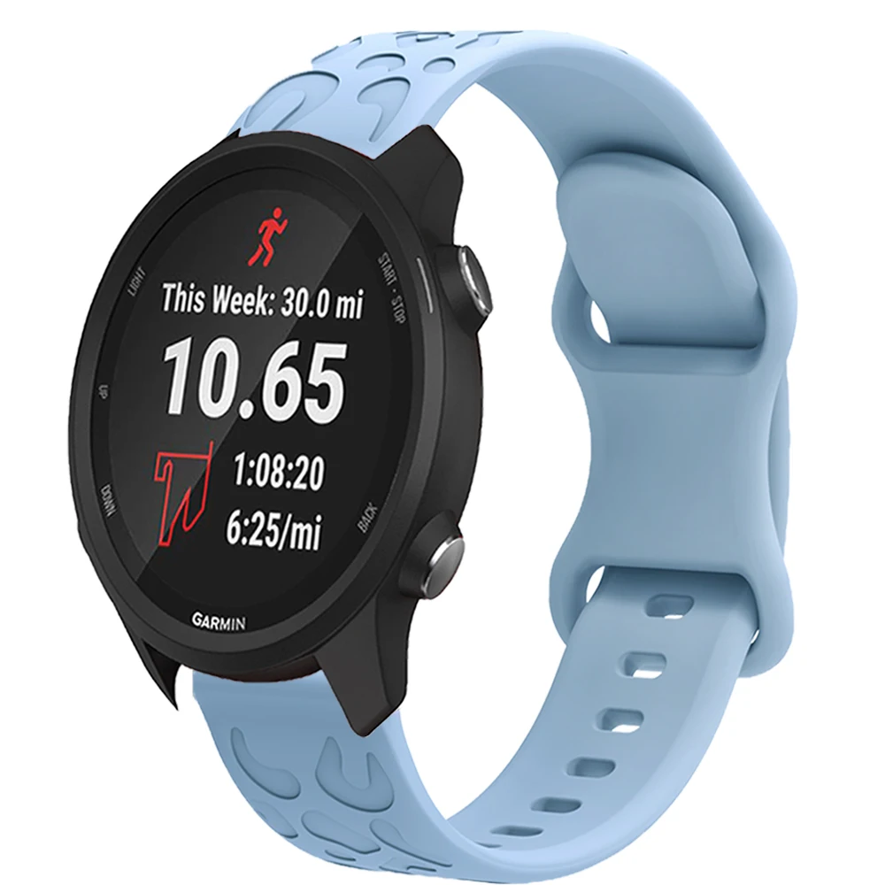 패션 레오파드 무늬 실리카 젤 시계 스트랩, Garmin Forerunner245, 645, vivoactive 3, Galaxy Watch 6 시계 액세서리