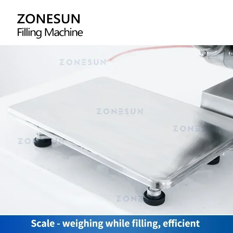 

ZONESUN ZS-RPW1 Rotor Pump Paste Filling Weighing Machine for Viscous Liquid Cosmetics Cream Sauce