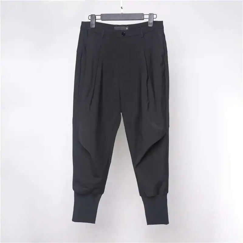 Men's Retro Black Casual Summer New Simple And Spring Loose Pants Fashion