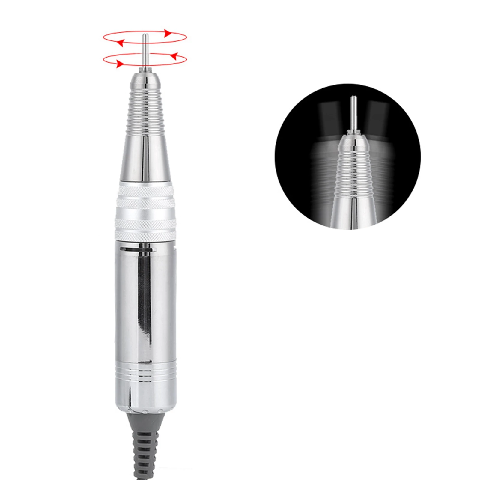 Uchwyt wymienny do elektrycznej frezarki do paznokci 35000 obr./min, rękojeść do elektrycznej polerki do paznokci, uchwyt do polerowania paznokci