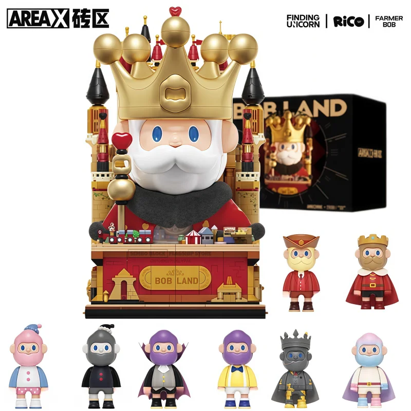 منطقة العثور على يونيكورن تجميع اللبنات الملك Kawaii كبير أنيمي لعبة نموذج سطح المكتب الحلي الأطفال هدية عيد #6