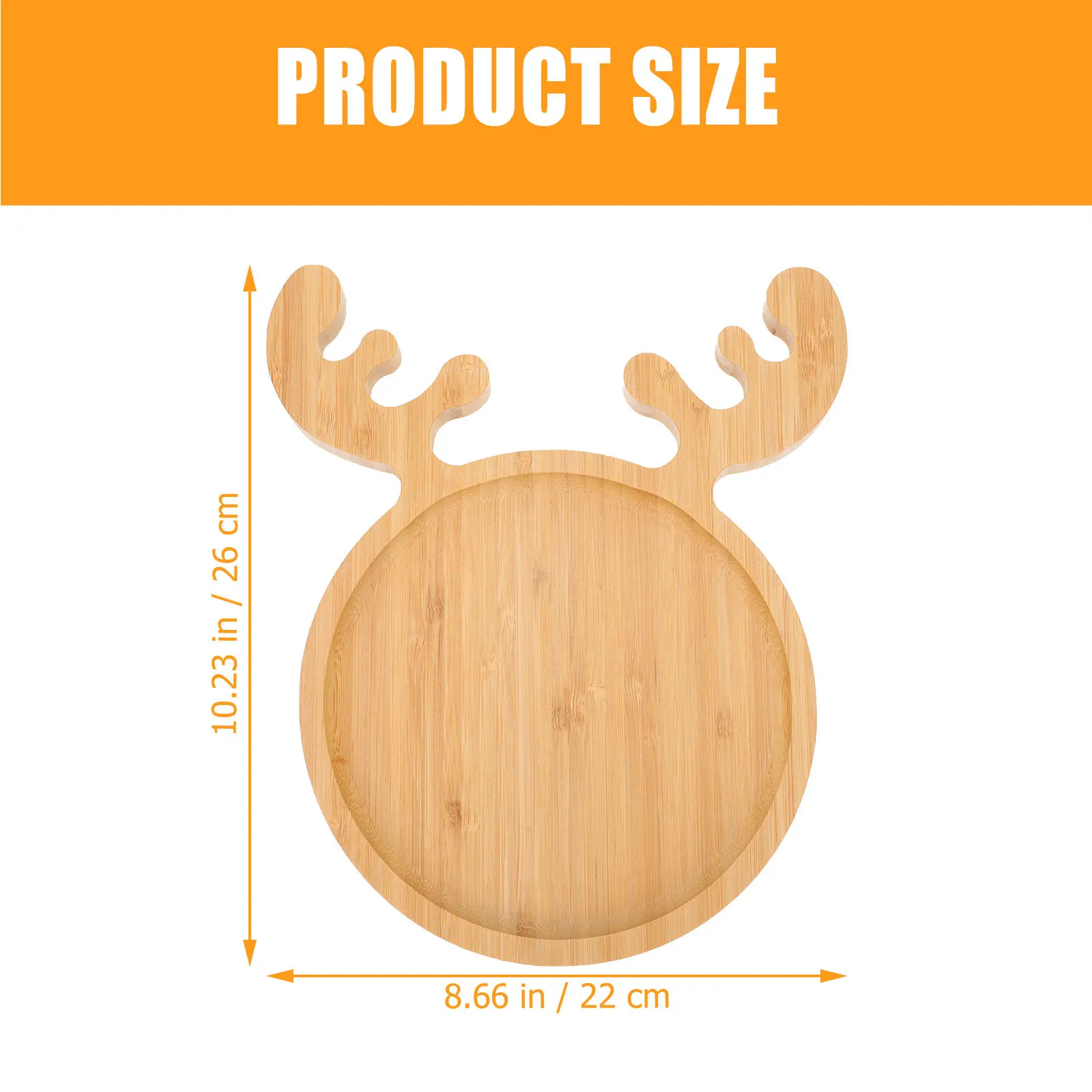 Bamboo Food Plate Cartoon Fruit Tray Children Snacks Cake Serving Household Decorative Multi-Function Food Storage Tray