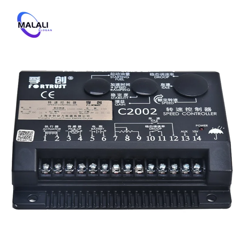 Replace Fortrust C2002 Governor Speed Controller For Diesel Generator DC Motor Intelligent Speed Control Panel Genset Parts