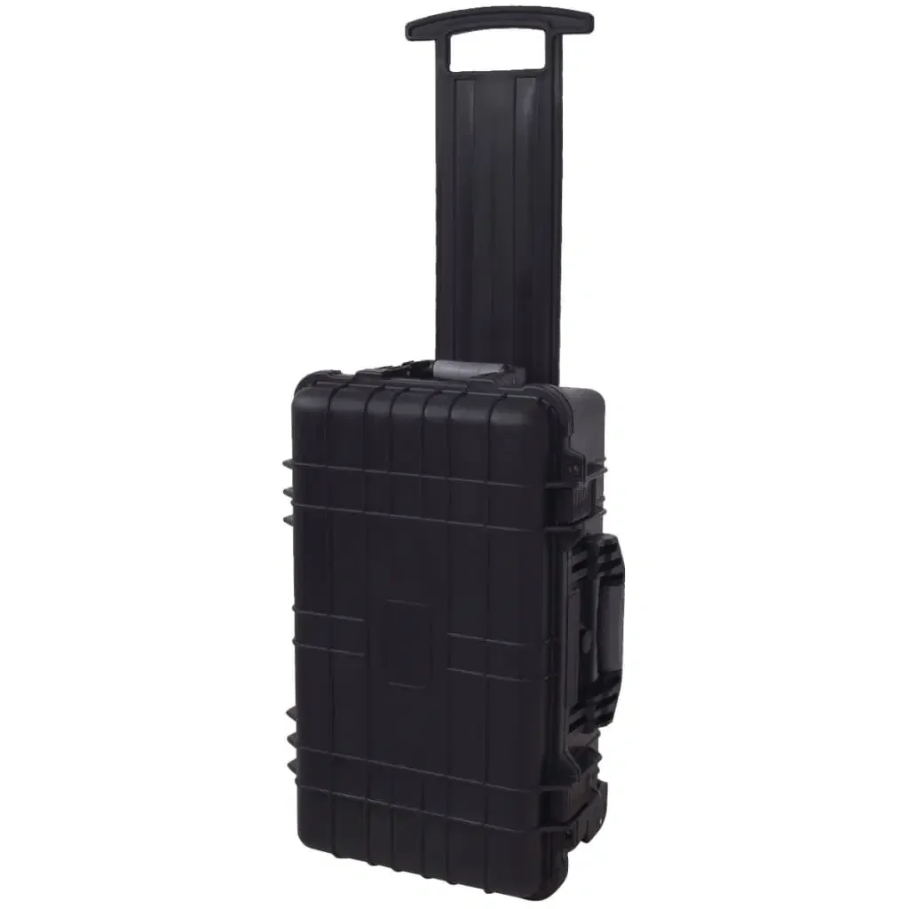 Plastic trolley box tool case Wheel-equipped Tool Equipment Case with Pick & Pluck